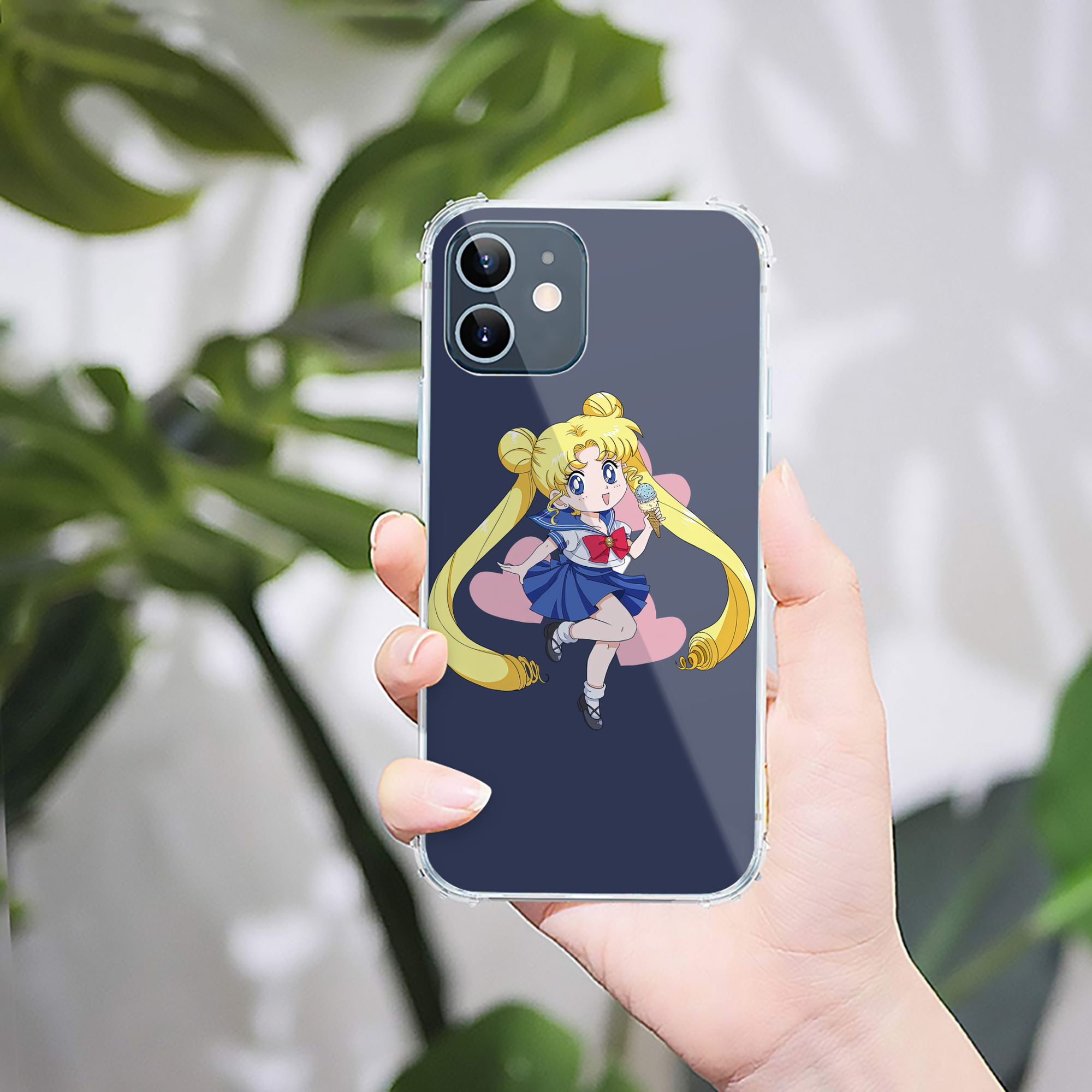 （画像用） 美少女戦士セーラームーン 愛野 美奈子 あいの みなこ Sailor Moon Aino Minako 【iPhone 12シリーズ対応】透明スマホケース（クリアソフトケース）